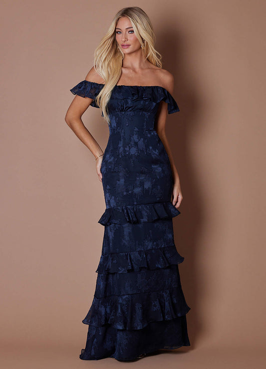 Paula Twilight Navy Maxi Dress