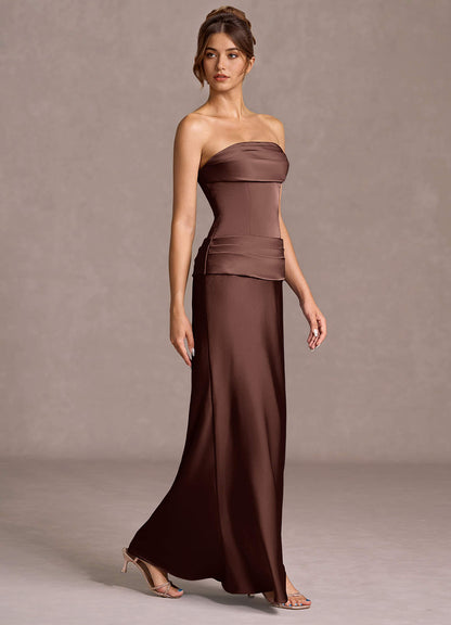 Faelina Mocha Coco Maxi Dress  Dress