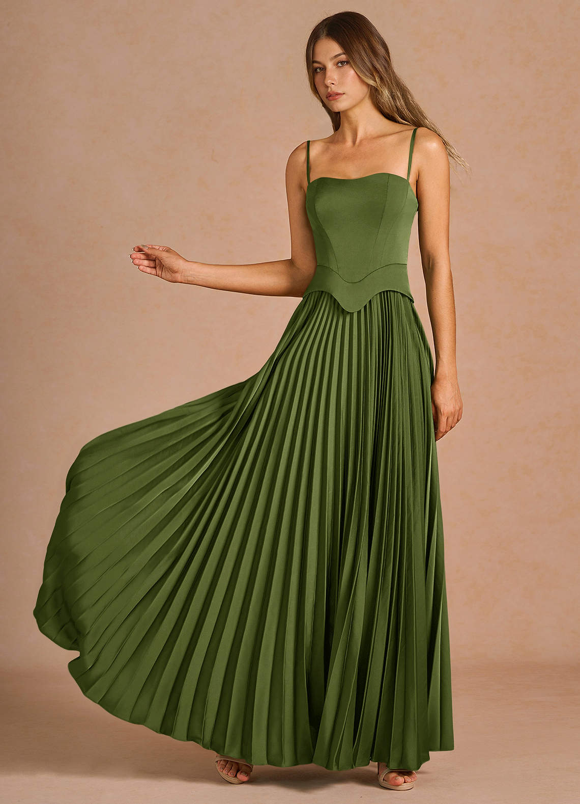Rylan Olive Maxi Dress