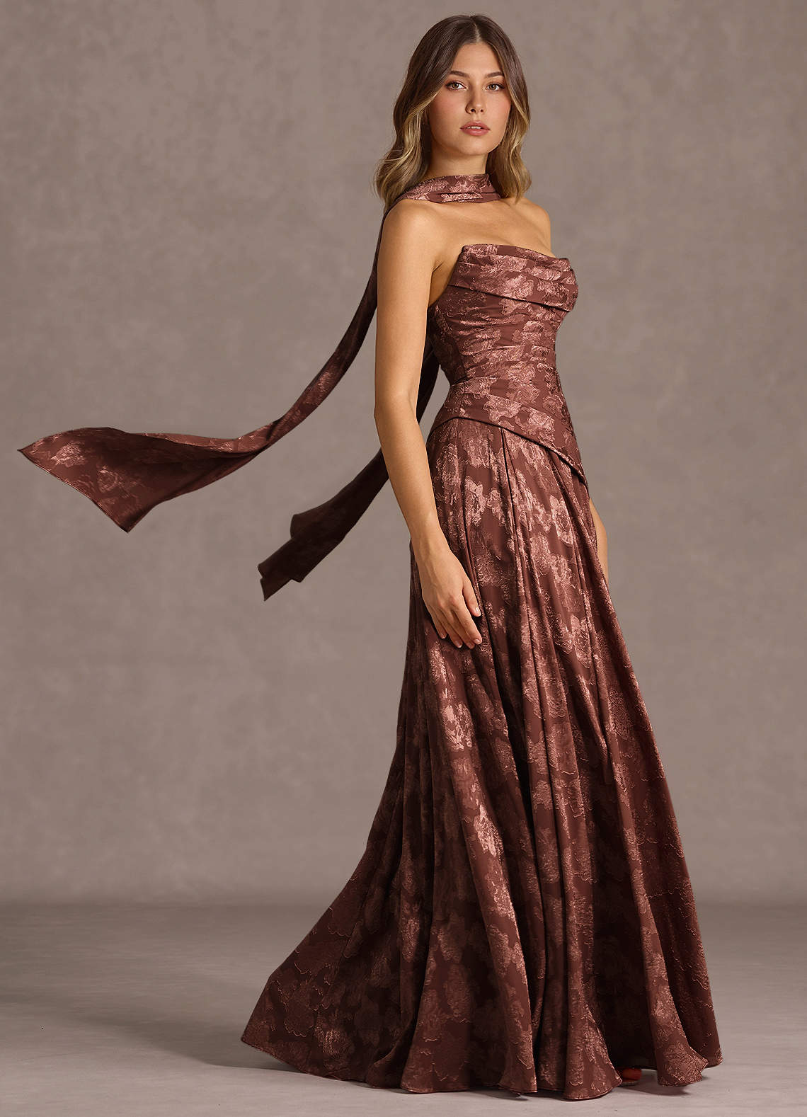 Gabriela Mocha Coco Maxi Dress  Dress