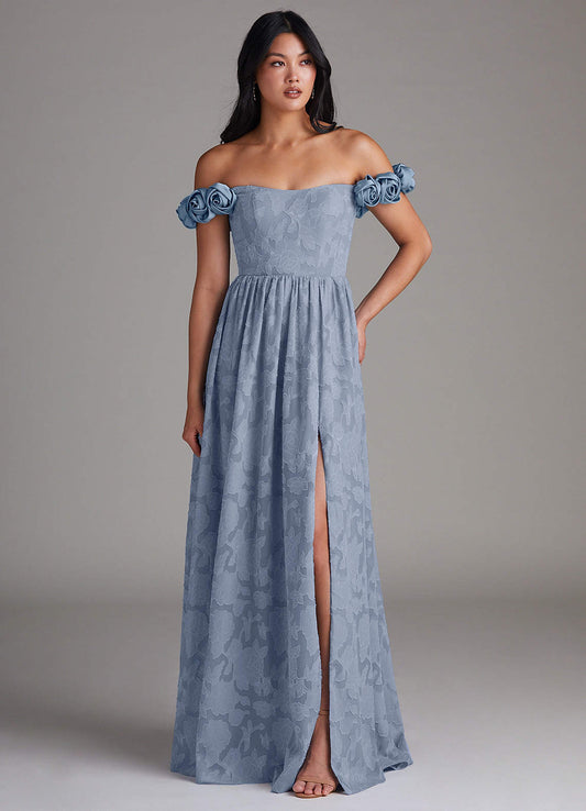 Autumn Powder Blue Maxi Dress