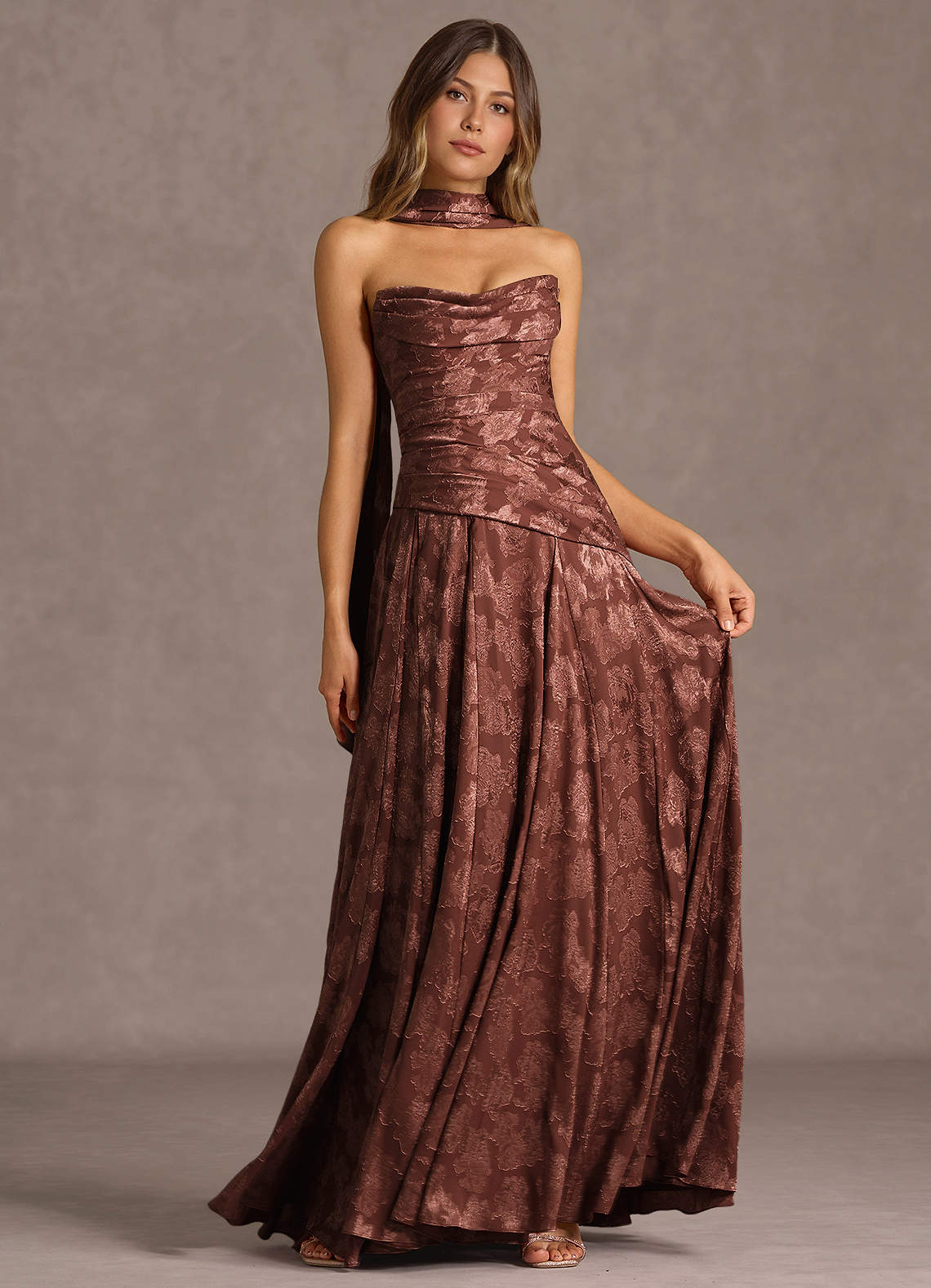 Gabriela Mocha Coco Maxi Dress  Dress