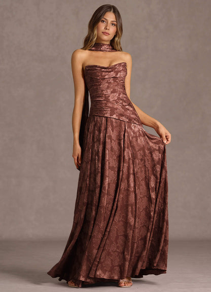 Gabriela Mocha Coco Maxi Dress  Dress