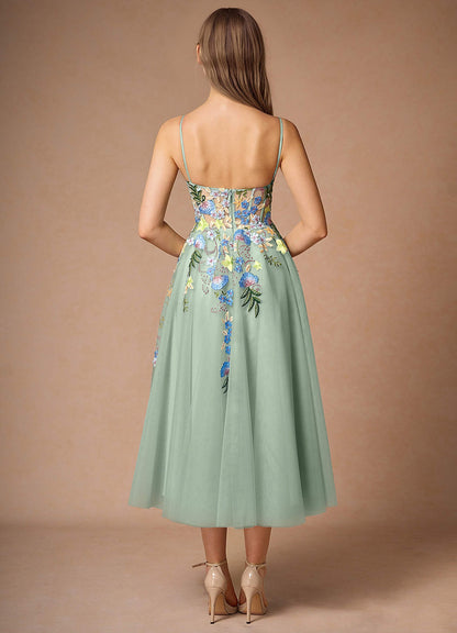 Iverine Pistachio Multi Midi Dress  Dress