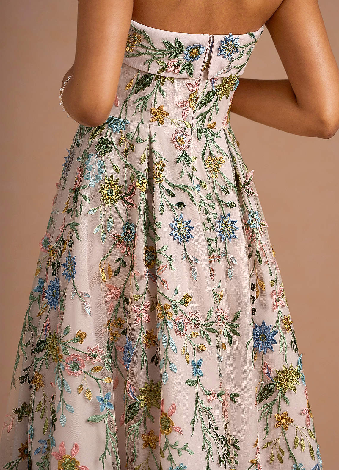 Evangeline Blush Pink Multi Maxi Dress