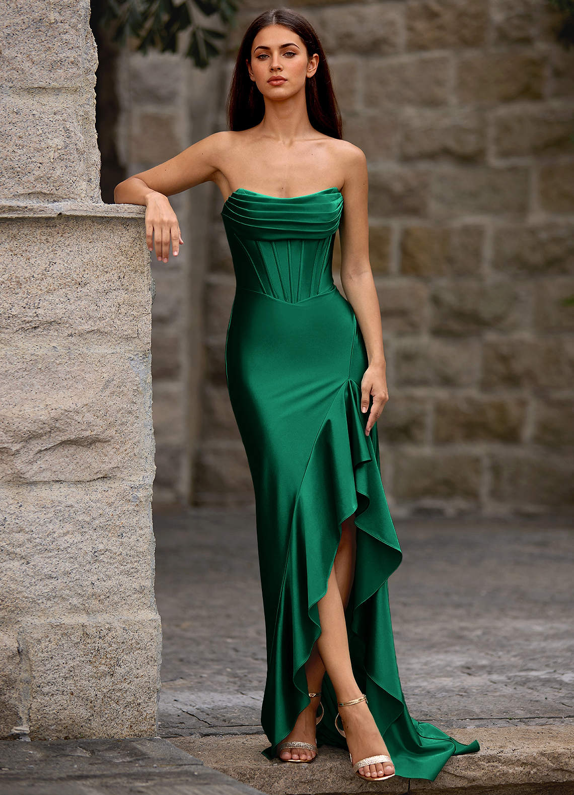 Siren Green Mermaid Prom Dress