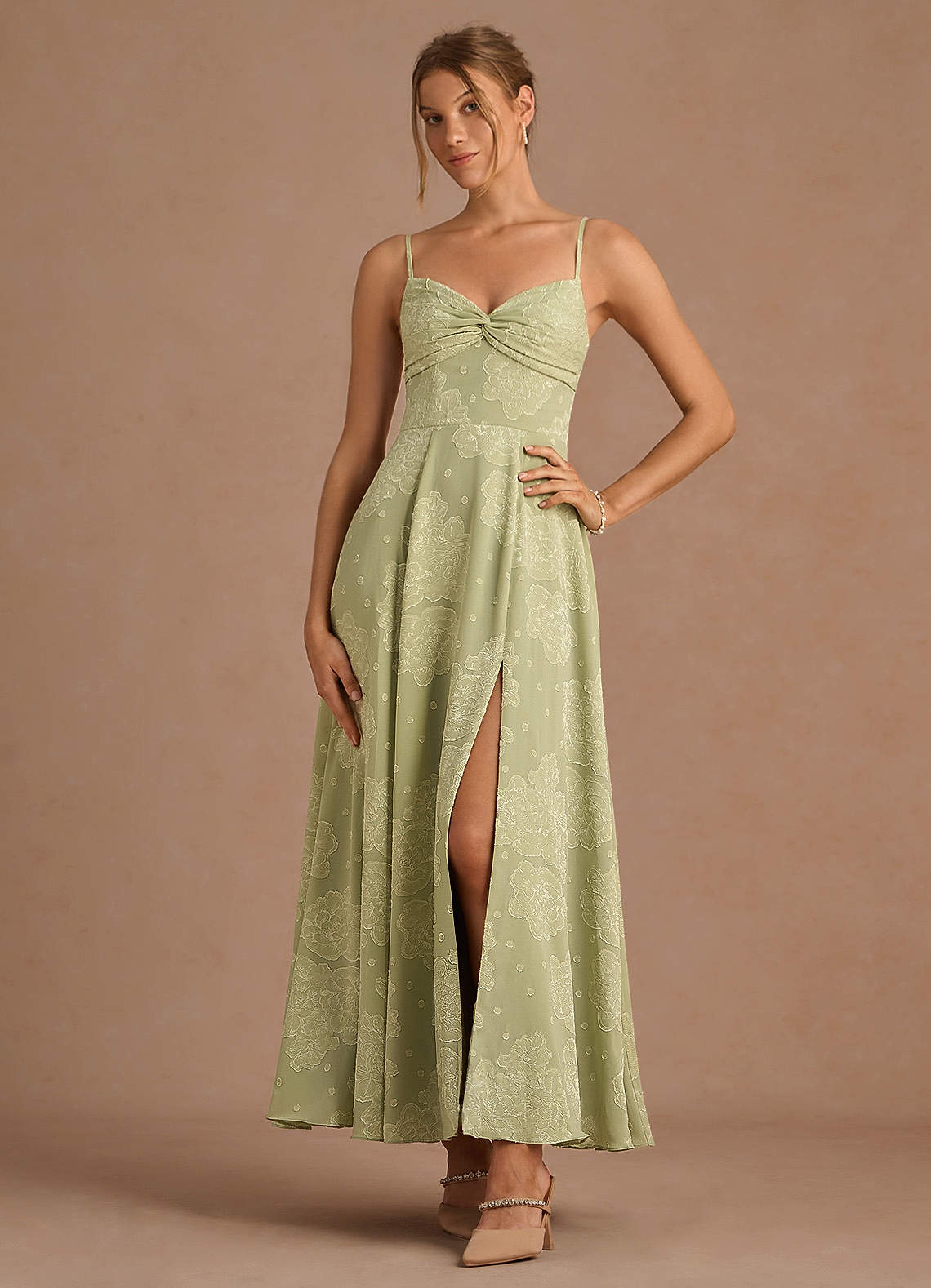 Evienne Celadon Maxi Dress