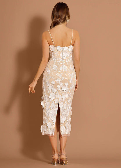 Della White Midi Dress  Dress