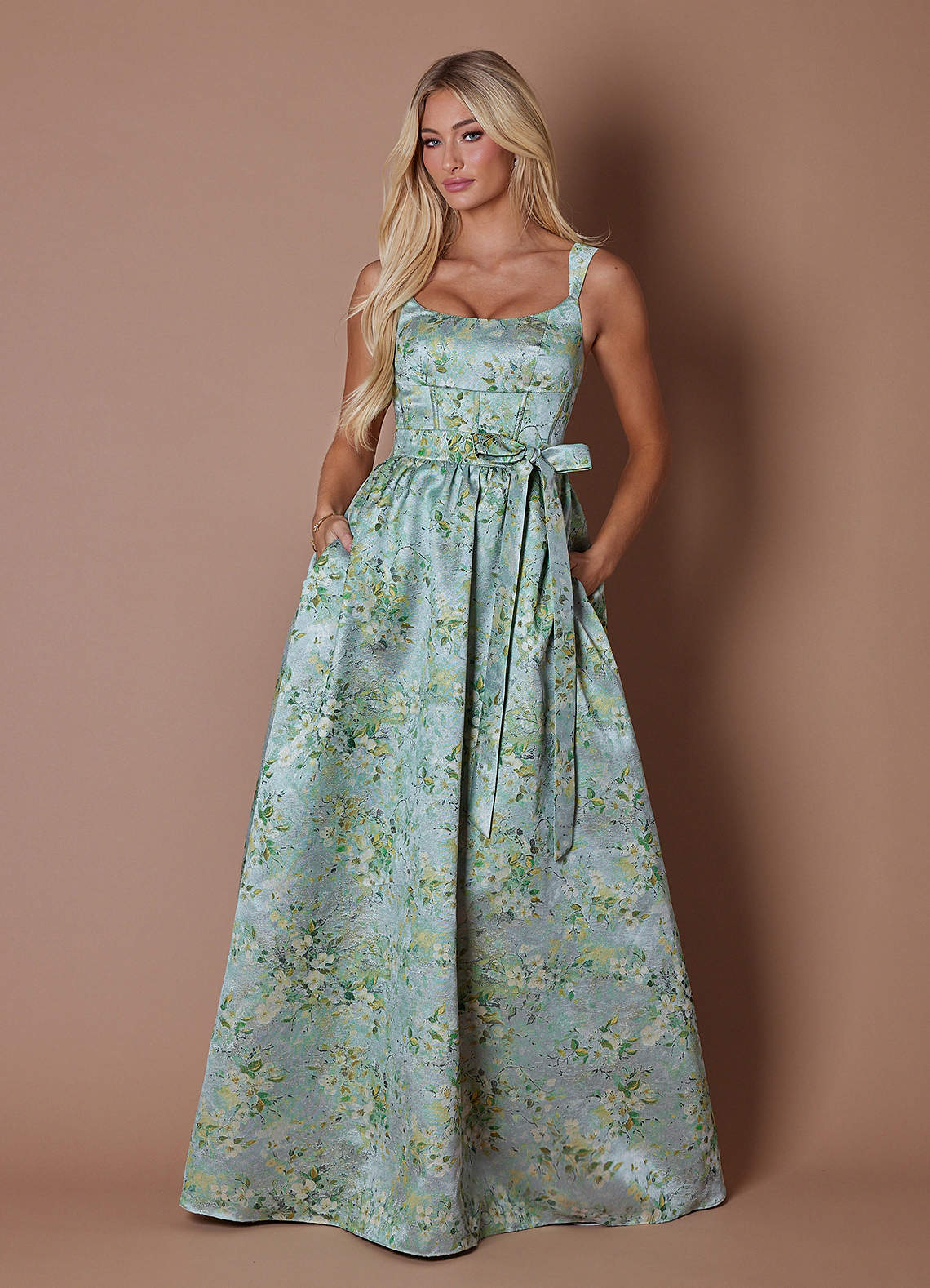 Amida Vintage Sage Maxi Dress