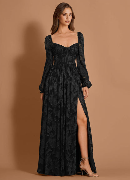 Aniyah Black Maxi Dress