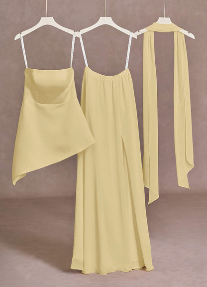Alma Lemon Sorbet Two-Piece Sets  Dress