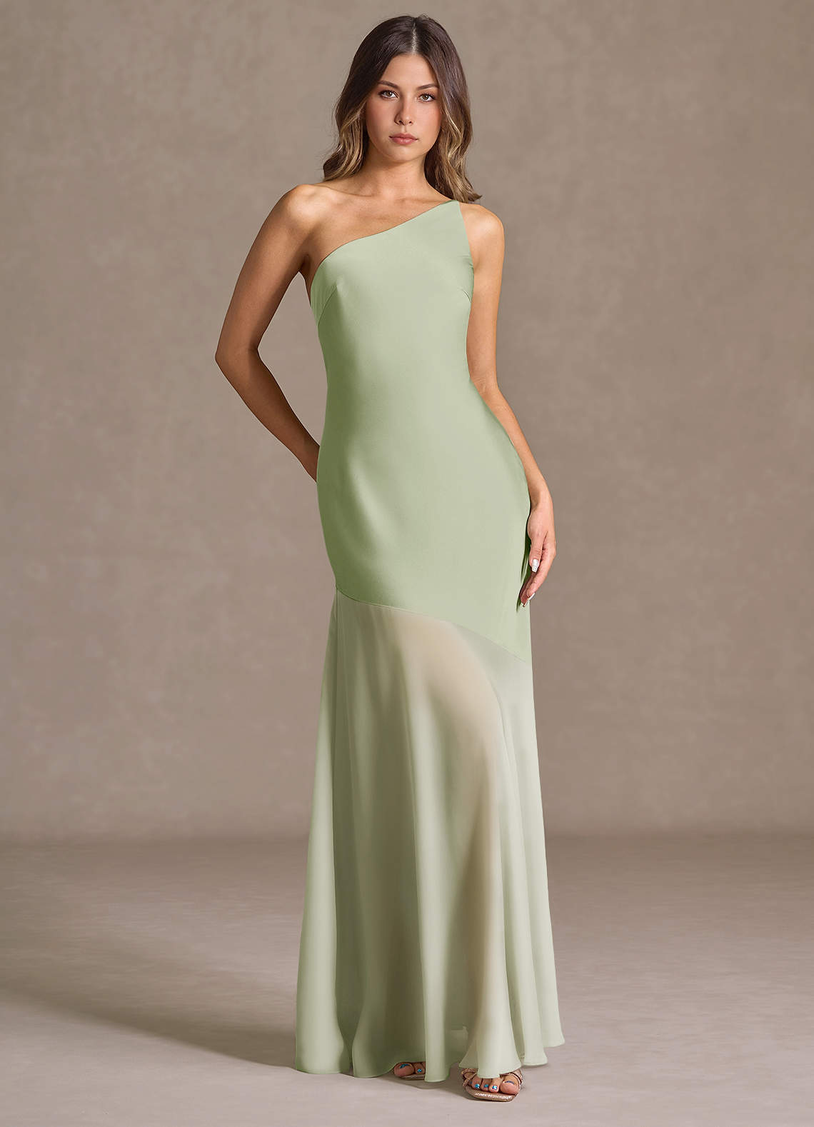Fatima Light Green Maxi Dress