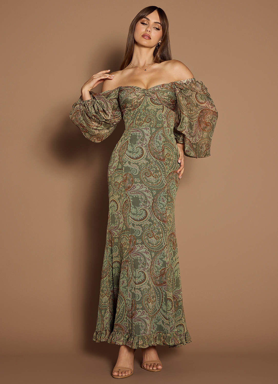 Rina Sage Paisley Maxi Dress  Dress