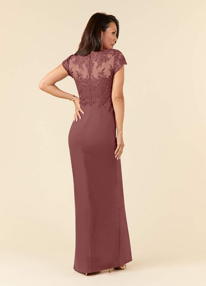 Desert Rose Sheath Lace Dress
