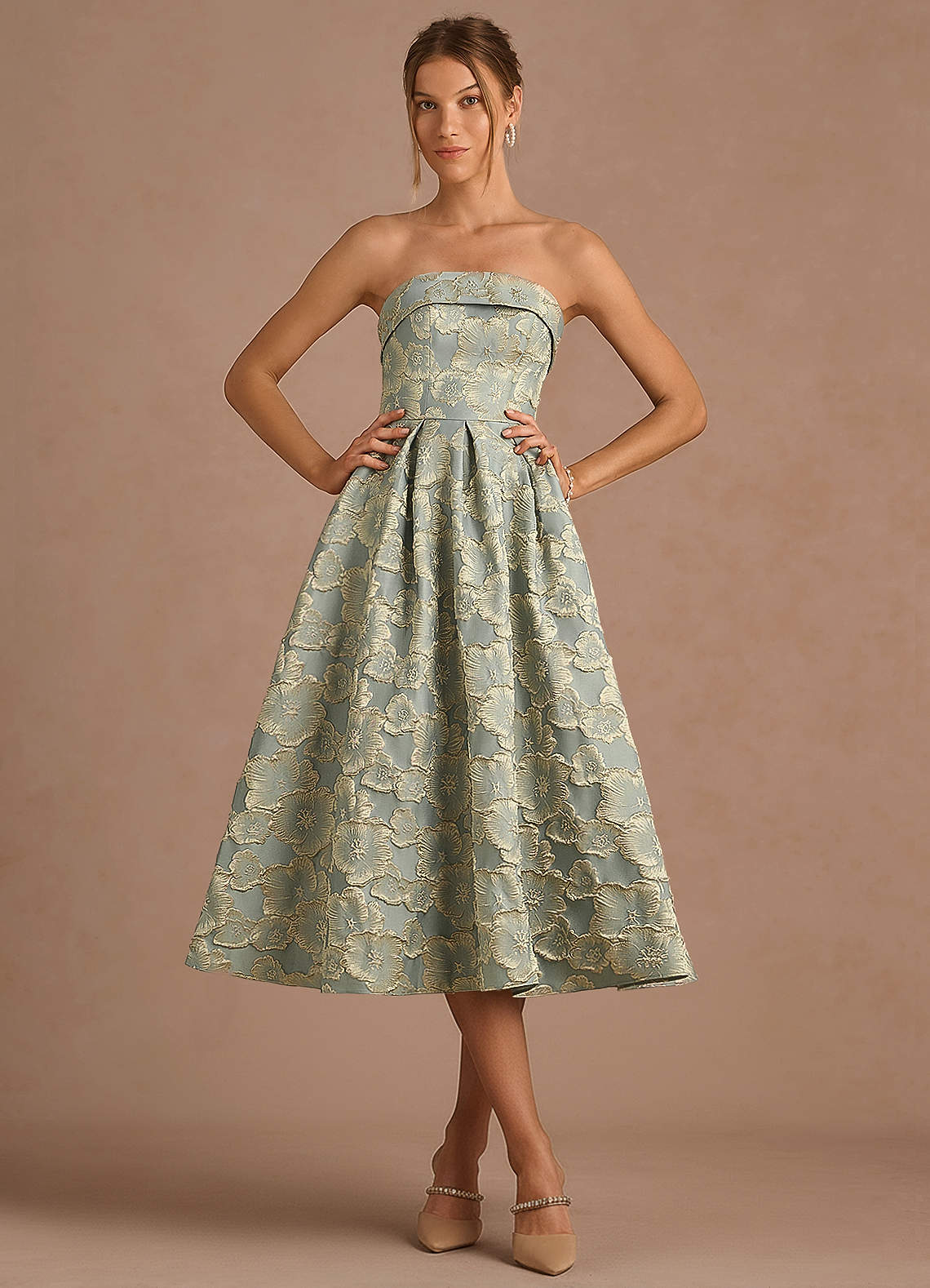Desiree Blue Midi Dress