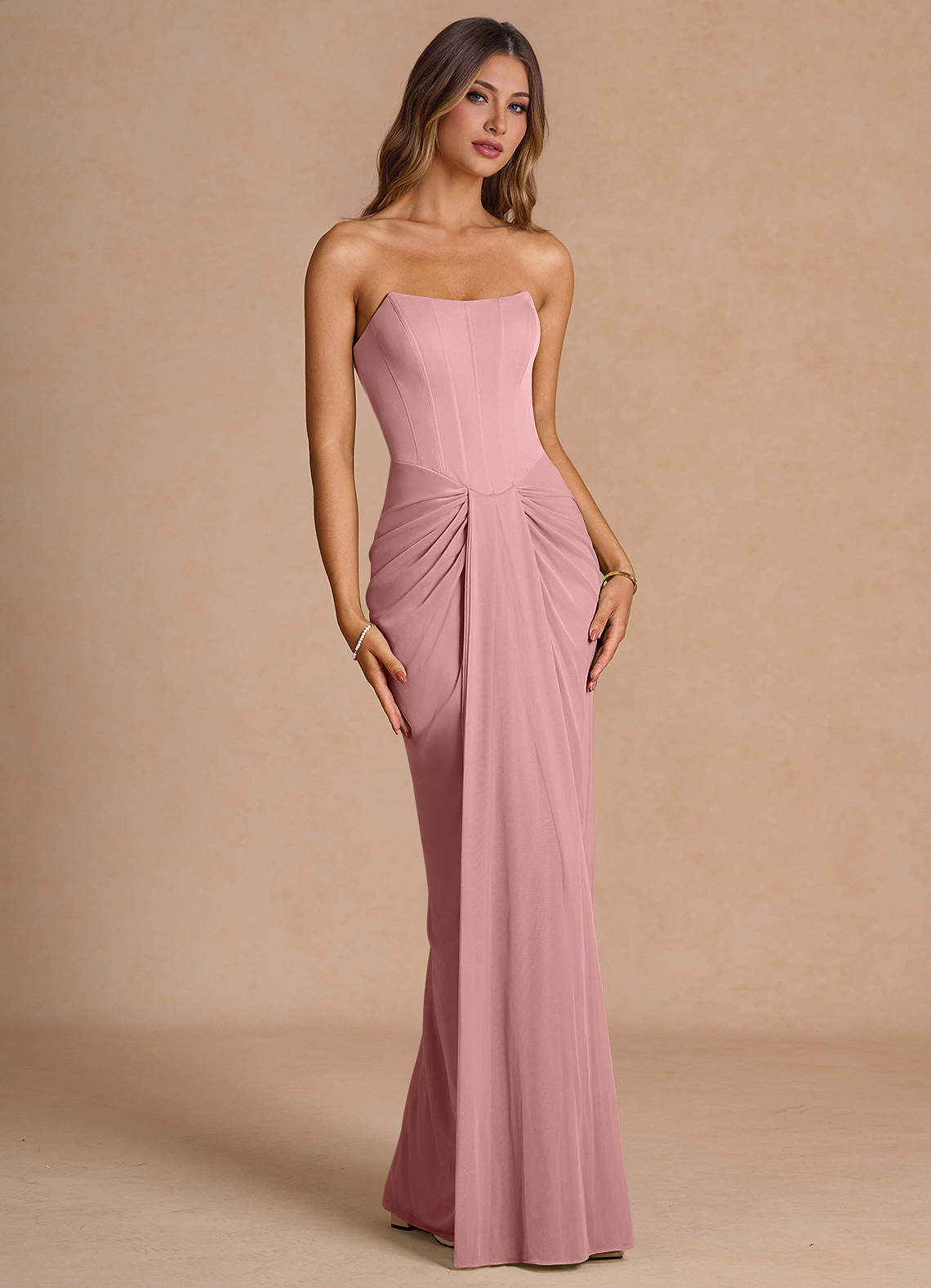 Anais Light Pink Maxi Dress