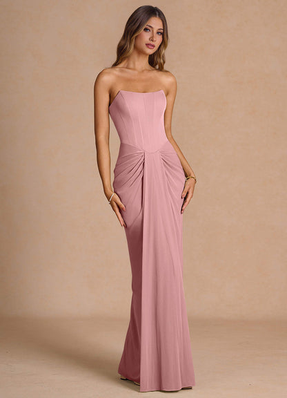 Anais Light Pink Maxi Dress