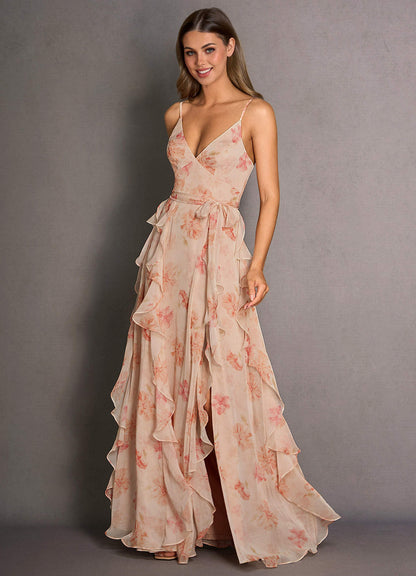 Sienne Peach Maxi Dress