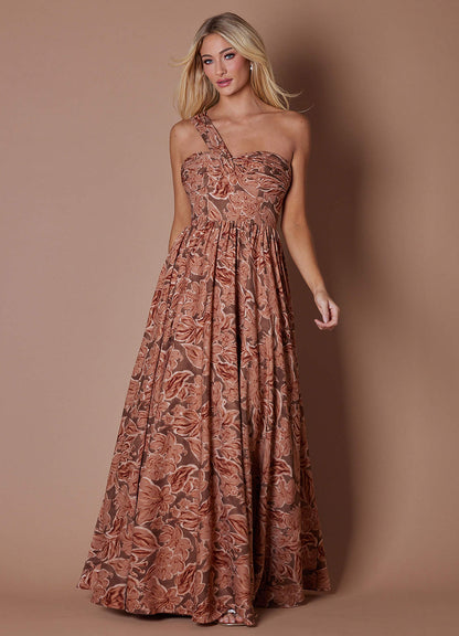 Hayden Bronze Petal Maxi Dress