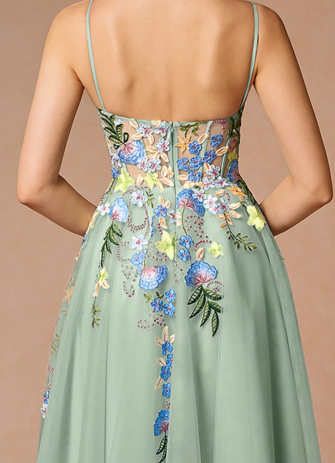 Iverine Pistachio Multi Midi Dress  Dress