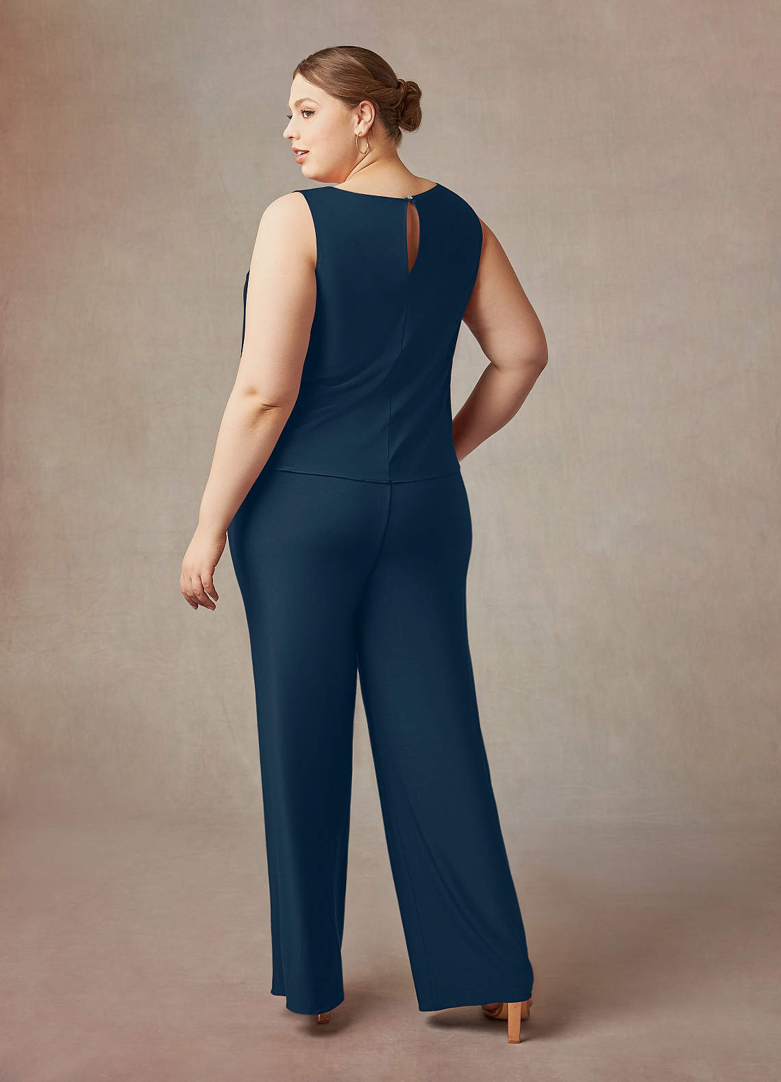 Dark Navy Neptune Jumpsuit/Pantsuit Lace Dress