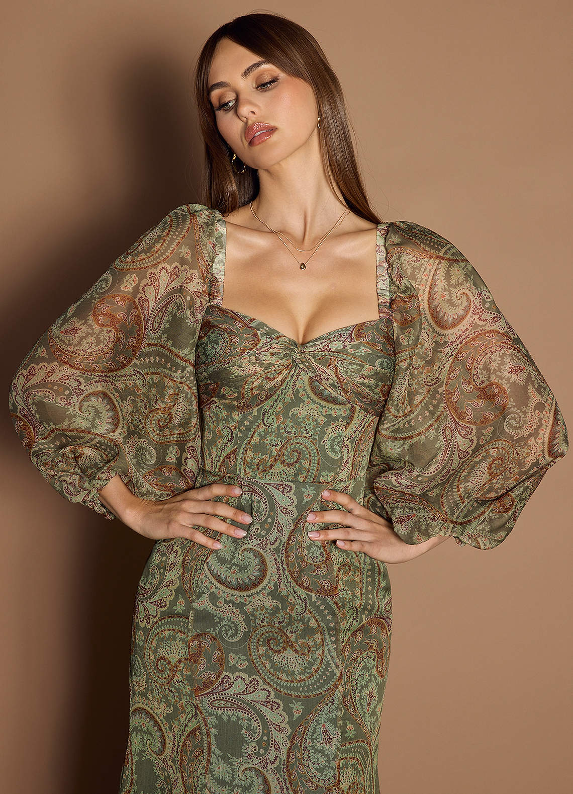 Rina Sage Paisley Maxi Dress  Dress