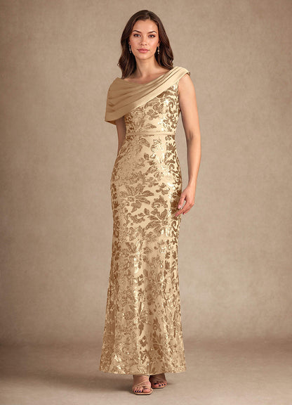 Champagne Mermaid Sequins Dress
