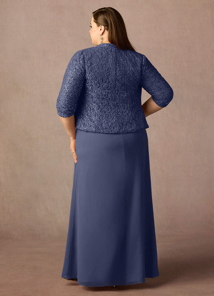 Stormy Sheath Square Neckline Sequins Chiffon Dress