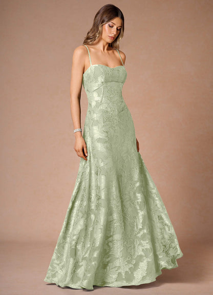 Thalyn Light Green Long Prom Dress