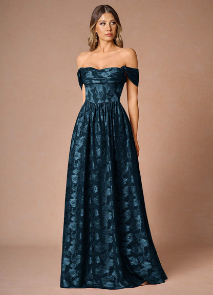Hazel Navy Pleated Maxi Dress  Dress