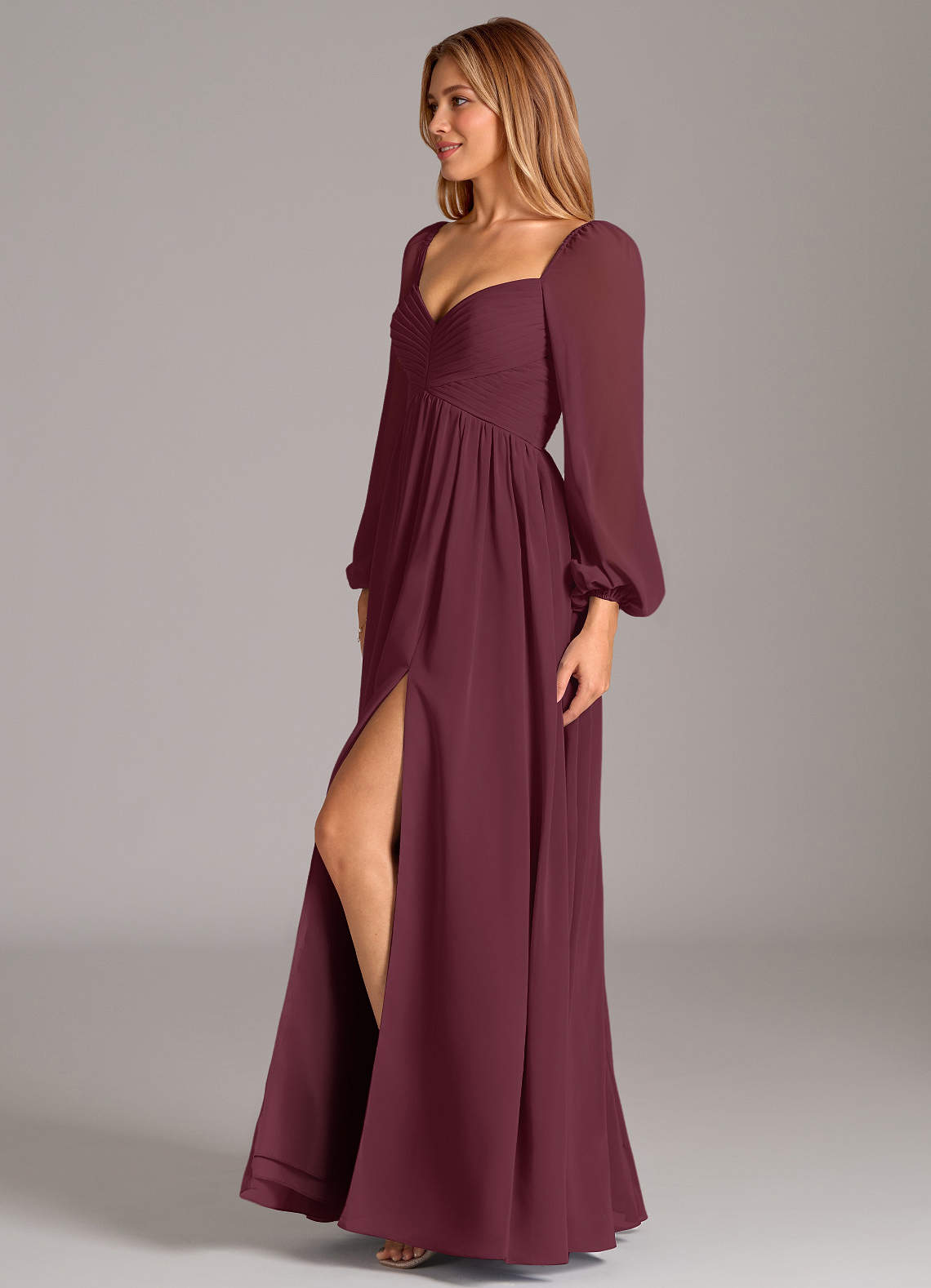 Bella Wine Maxi Dress