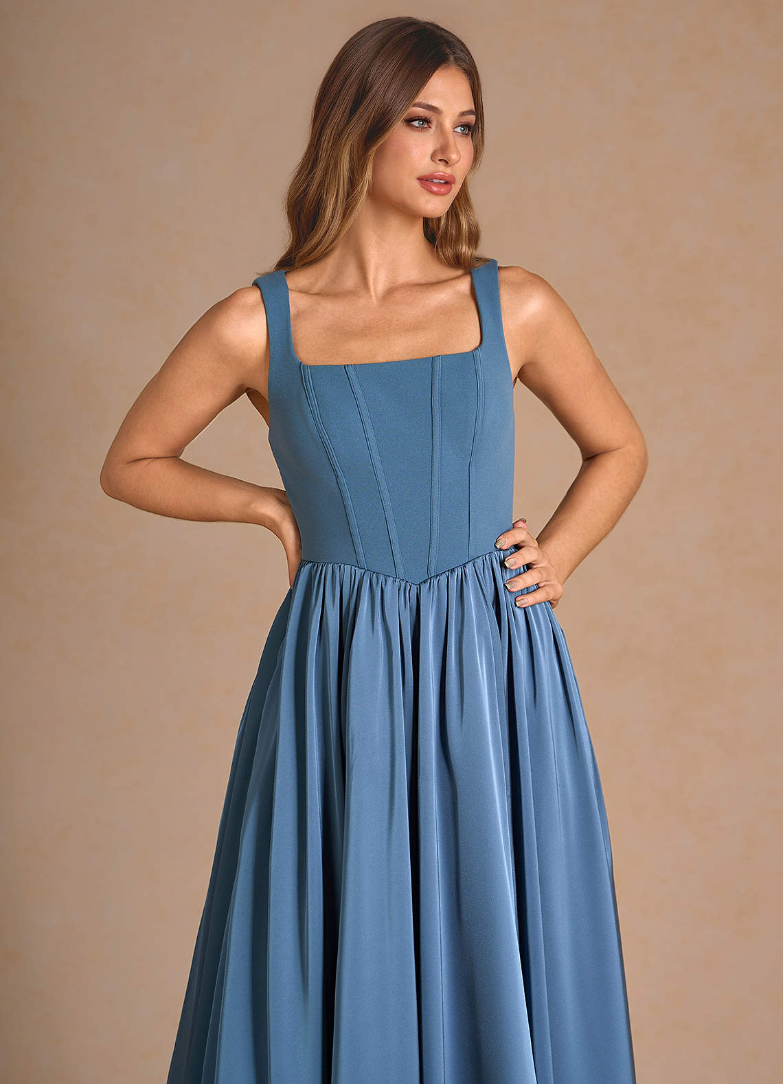 Cate Deep Blue Maxi Dress