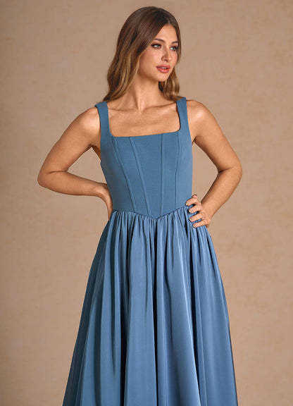 Cate Deep Blue Maxi Dress