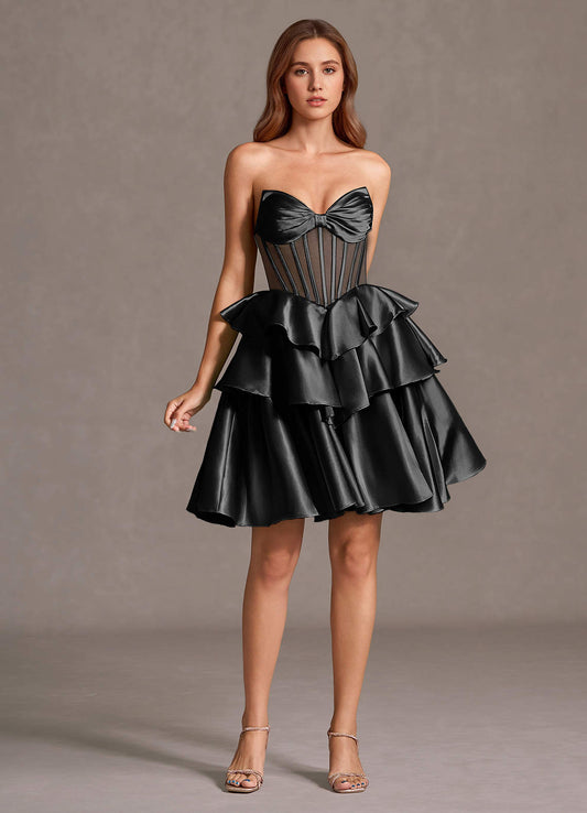 Aurisse Black Mini Dress  Dress