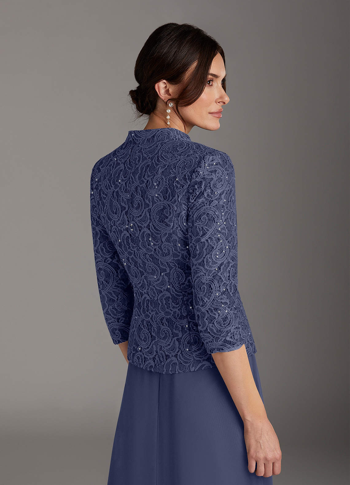 Stormy Sheath Square Neckline Sequins Chiffon Dress