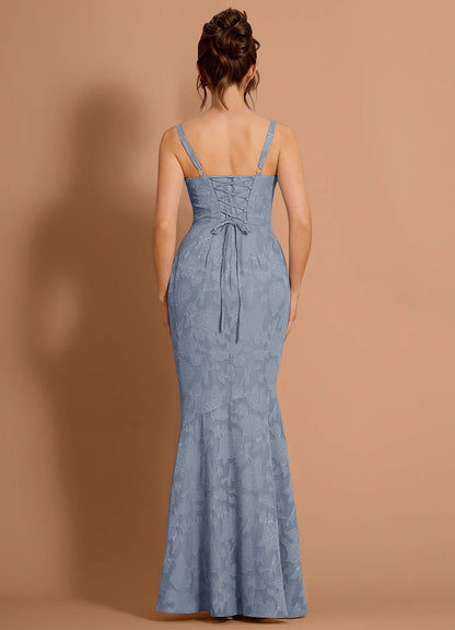 Aubrey Powder Blue Maxi Dress