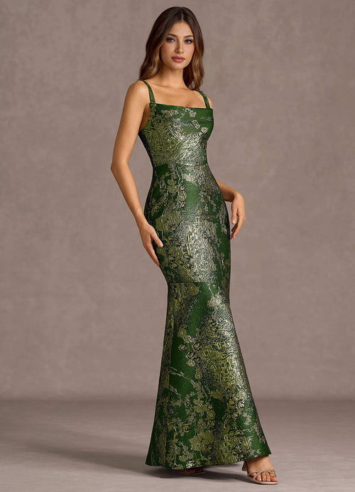 Trinity Matcha Green Maxi Dress