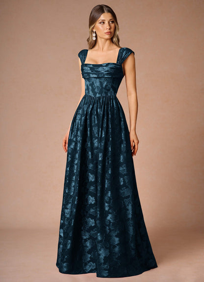 Hazel Navy Pleated Maxi Dress  Dress