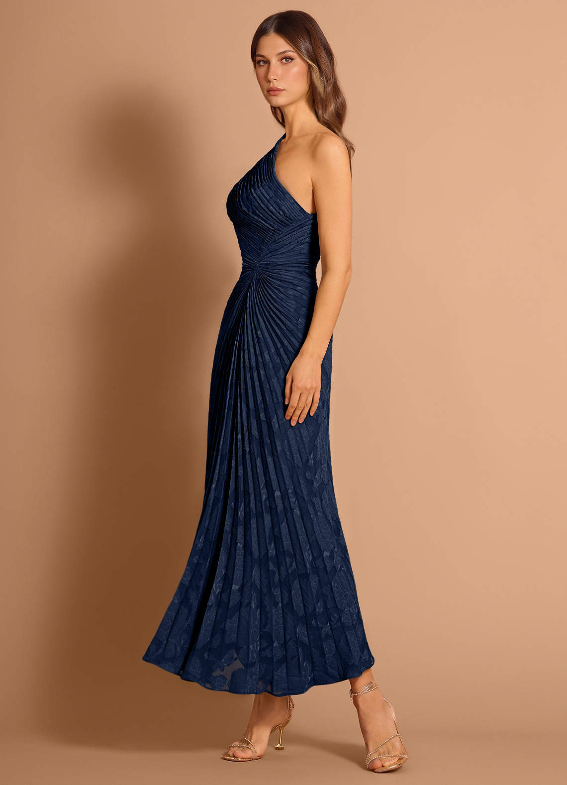 Malani Navy Midi Dress