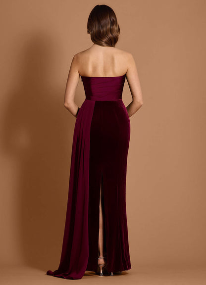 Catherine Wine Maxi Dress  Dress