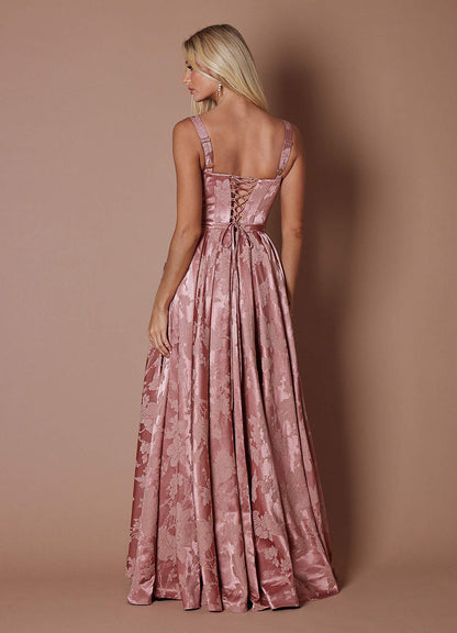 Kelis Rosewood Pink Maxi Dress
