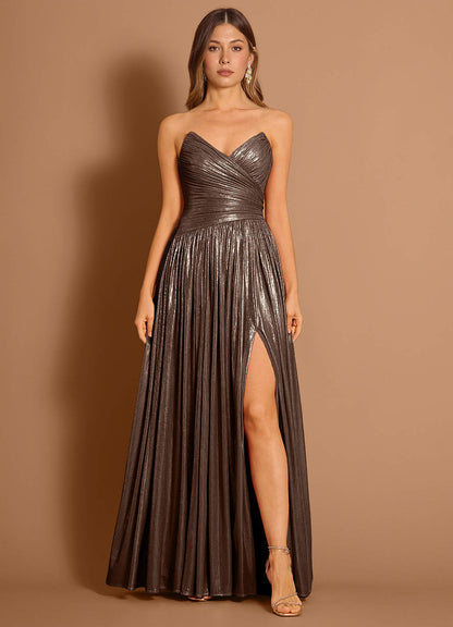 Estrella Bronze Maxi Dress