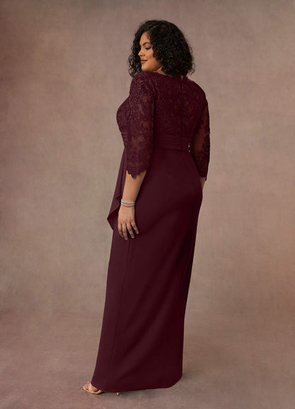 Cabernet Sheath Lace Dress
