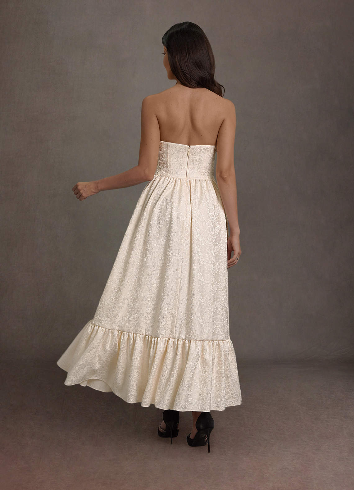 Sandy Cream Off Shoulder Maxi Dress  Dress