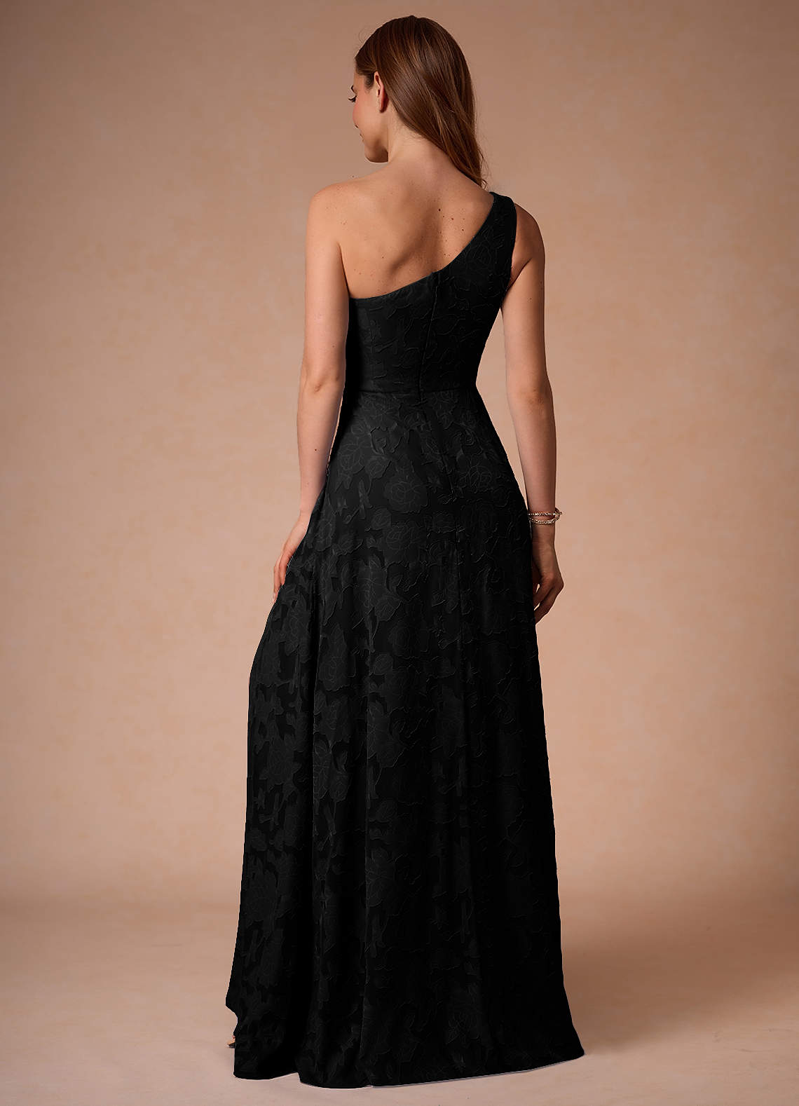 Hermosa Black One Shoulder Maxi Dress  Dress