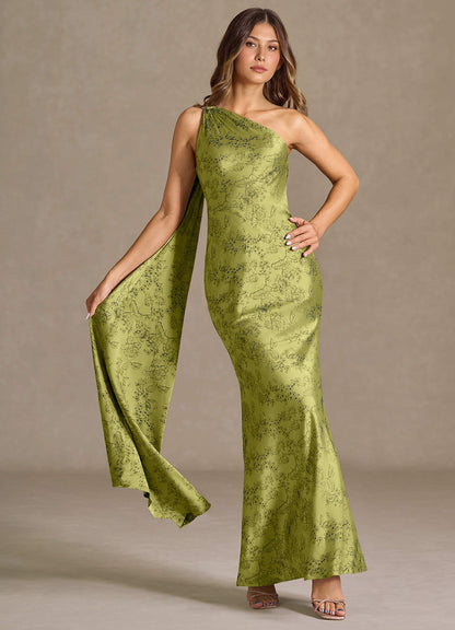 Sapphira Moss Navy Maxi Dress  Dress