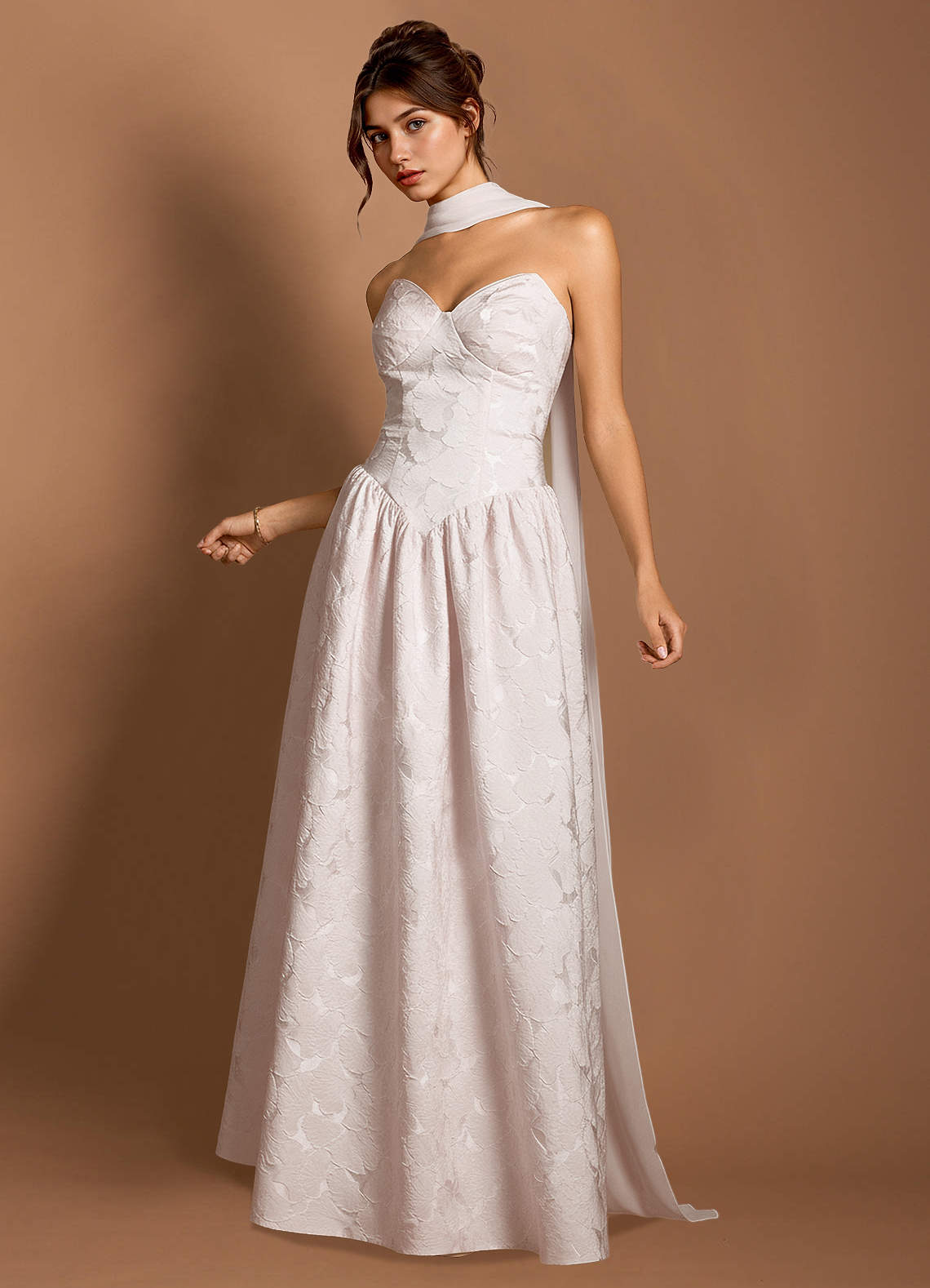 Astra Baby Pink Maxi Dress