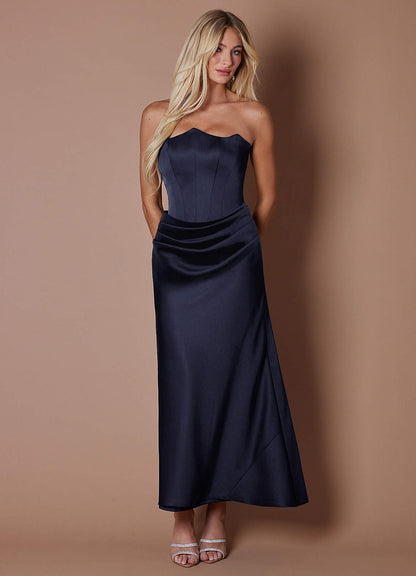 Anya Deep Navy Maxi Dress