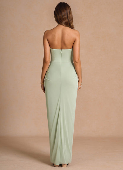 Anais Light Green Maxi Dress  Dress