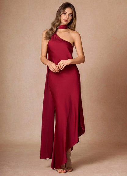 Elysandra Merlot Maxi Dress
